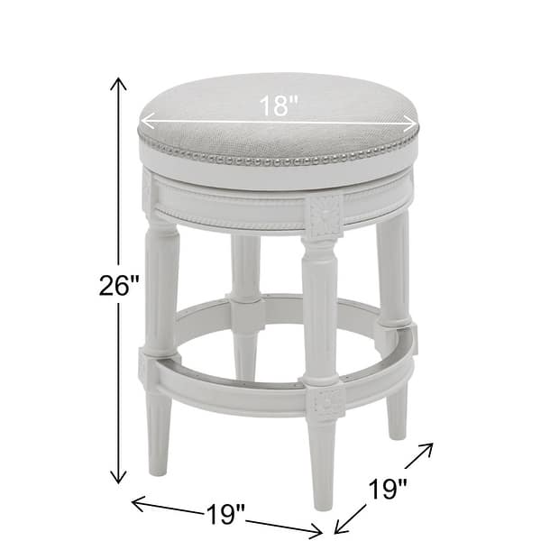 New Ridge Home Goods Chapman Backless Swivel 26" Counter-Height Bar Stool - Counter Height - Bed ...